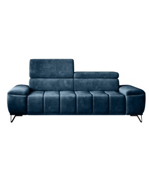 Sofa PALLADIO 2 osobowa z elektrycznym systemem rozkładania siedziska regulowane zagłówki MONOLITH 77 WERSAL