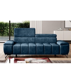 Sofa PALLADIO 2 osobowa z elektrycznym systemem rozkładania siedziska regulowane zagłówki MONOLITH 77 WERSAL