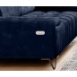 Sofa PALLADIO 2 osobowa z elektrycznym systemem rozkładania siedziska regulowane zagłówki MONOLITH 79 WERSAL