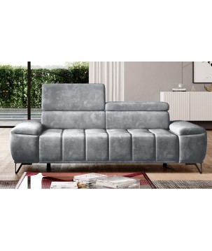 Sofa PALLADIO 2 osobowa z elektrycznym systemem rozkładania siedziska regulowane zagłówki MONOLITH 84 WERSAL