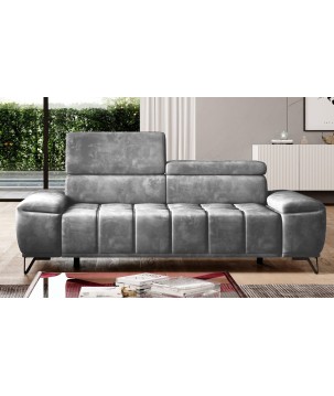 Sofa PALLADIO 2 osobowa z elektrycznym systemem rozkładania siedziska regulowane zagłówki MONOLITH 85 WERSAL