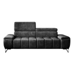 Sofa PALLADIO 2 osobowa z elektrycznym systemem rozkładania siedziska regulowane zagłówki MONOLITH 97 WERSAL