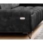 Sofa PALLADIO 2 osobowa z elektrycznym systemem rozkładania siedziska regulowane zagłówki MONOLITH 97 WERSAL