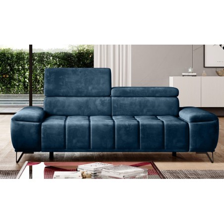 Sofa PALLADIO 3 osobowa z elektrycznym systemem rozkładania siedziska regulowane zagłówki MONOLITH 77 WERSAL