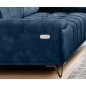 Sofa PALLADIO 3 osobowa z elektrycznym systemem rozkładania siedziska regulowane zagłówki MONOLITH 77 WERSAL