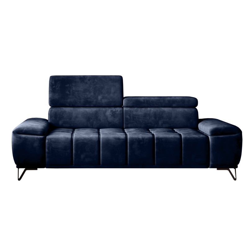 Sofa PALLADIO 3 osobowa z elektrycznym systemem rozkładania siedziska regulowane zagłówki MONOLITH 79 WERSAL