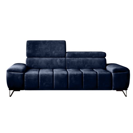 Sofa PALLADIO 3 osobowa z elektrycznym systemem rozkładania siedziska regulowane zagłówki MONOLITH 79 WERSAL