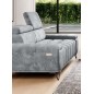 Sofa PALLADIO 3 osobowa z elektrycznym systemem rozkładania siedziska regulowane zagłówki MONOLITH 84 WERSAL