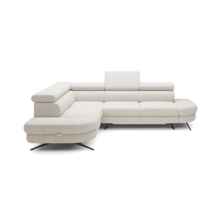 Narożnik OTIS L Lewostronny Regulowane Zagłówki wolnostojący tkanina AURORA 01 WERSAL