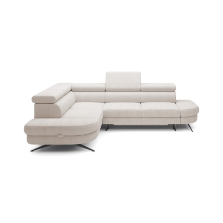 Narożnik OTIS L Lewostronny Regulowane Zagłówki wolnostojący tkanina AURORA 02 WERSAL