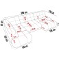 Narożnik COCOON XL w układzie U z elektryczną regulacją siedziska Prawostronny w tkaninie JAGUAR 19
