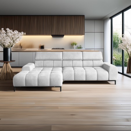 Narożnik PLAZA Mini Lewostronny w tkaninie Solar 80 WERSAL