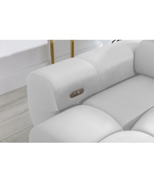 Narożnik PLAZA Mini Lewostronny w tkaninie Solar 80 WERSAL