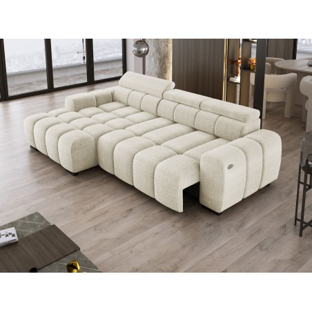 Narożnik BULL S - OMBO MINI Lewostronny z Elektryczną Regulacją EDEN 01