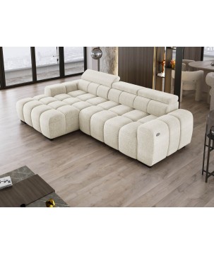 Narożnik BULL S - OMBO MINI Lewostronny z Elektryczną Regulacją EDEN 01