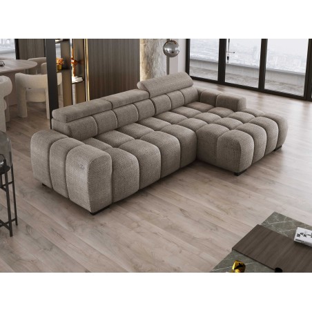 Narożnik BULL S - OMBO MINI Prawostronny z Elektryczną Regulacją EDEN 04