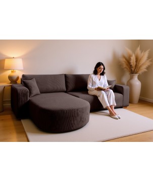 Narożnik BIS XL Uniwersalny z funkcją spania POSO 06 DomoHome