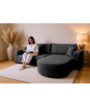Narożnik BIS XL Uniwersalny z funkcją spania POSO 135 DomoHome