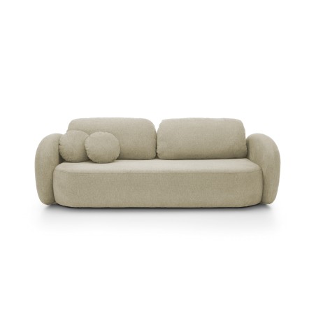Sofa OLIO z funkcja spania i pojemnikiem BEŻOWY ARAGON 03
