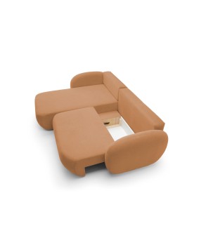 Narożnik OLIO Lewostronny w tkaninie Aragon 56