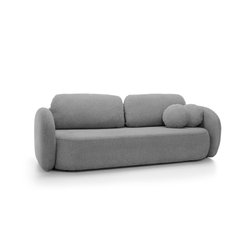 Sofa OLIO z funkcja spania i pojemnikiem SZARY ARAGON 72