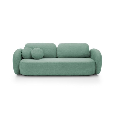 Sofa OLIO z funkcja spania i pojemnikiem TURKUSOWY ARAGON 75