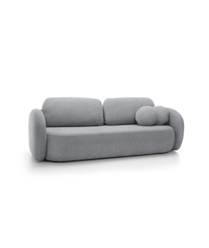 Sofa OLIO z funkcja spania i pojemnikiem JASNY SZARY ARAGON 93