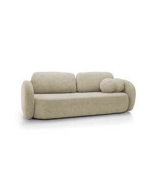 Sofa OLIO z funkcja spania i pojemnikiem BEŻOWY ARAGON 03