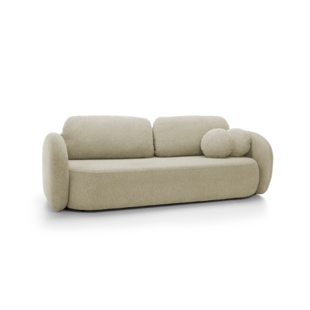 Sofa OLIO z funkcja spania i pojemnikiem BEŻOWY ARAGON 03