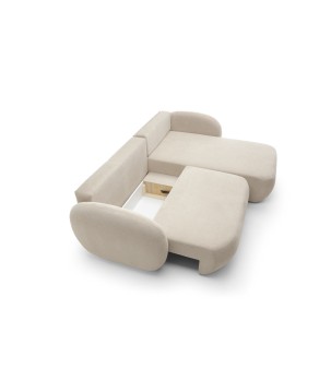 Narożnik OLIO Prawostronny w tkaninie Aragon 03