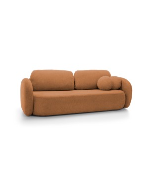 Sofa OLIO z funkcja spania i pojemnikiem MIEDZIANY ARAGON 56