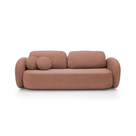 Sofa OLIO z funkcja spania i pojemnikiem PUDROWY RÓŻ ARAGON 59