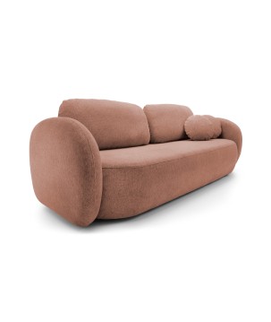 Sofa OLIO z funkcja spania i pojemnikiem PUDROWY RÓŻ ARAGON 59