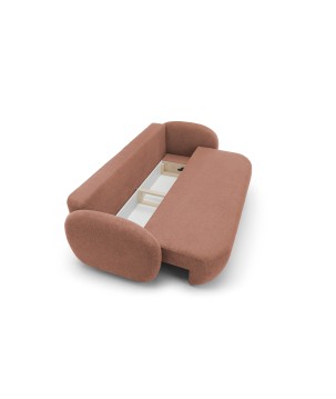 Sofa OLIO z funkcja spania i pojemnikiem PUDROWY RÓŻ ARAGON 59