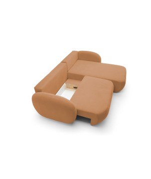 Narożnik OLIO Prawostronny w tkaninie Aragon 56