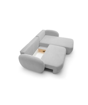 Narożnik OLIO Prawostronny w tkaninie Aragon 80