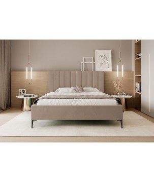 Łóżko Mona Slim III 200 Tkanina ABRIAMO 03 stelaż metalowy