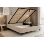 Łóżko Mona Slim III 140 Tkanina VELUTTO 02 stelaż metalowy