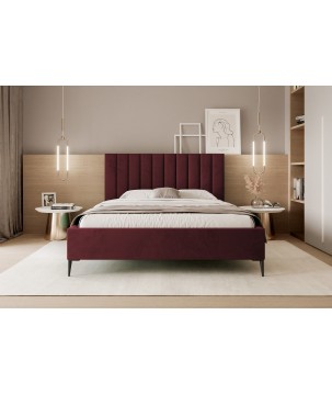 Łóżko Mona Slim III 120 Tkanina VELUTTO 32 stelaż metalowy