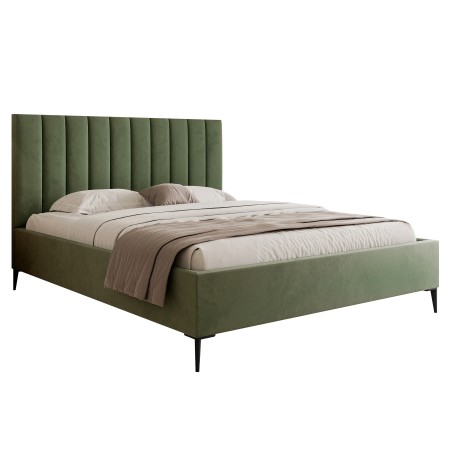 Nowoczesne Łóżko MonaSlim III z drewnianym stelażem