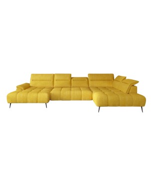 Narożnik MONTANA XL układ U Prawostronny z elektryczną regulacją siedziska WERSAL