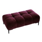Pufa PLAZA XL w kolorze BURGUNDOWYM w tkaninie MONOLITH WERSAL