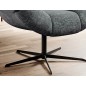 Fotel SENSI Relax obrotowy 360° z funkcją bujania w tkaninie Breath 93