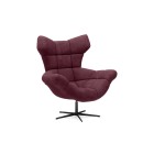 Fotel SENSI Relax obrotowy 360° z funkcją bujania w tkaninie Monolith 69