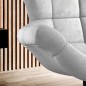 Fotel SENSI Relax obrotowy 360° z funkcją bujania w tkaninie Monolith 84