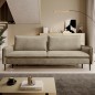 SOFA GLOSSY z funkcją spania i pojemnikiem,wolnostojąca w tkaninie APHRODITE 04 WERSAL