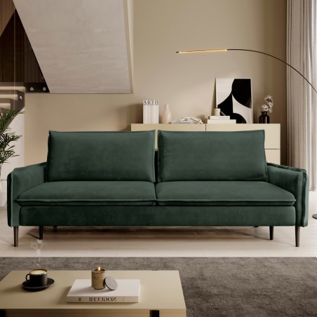 SOFA GLOSSY z funkcją spania i pojemnikiem,wolnostojąca w tkaninie APHRODITE 13 WERSAL