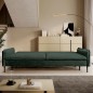 SOFA GLOSSY z funkcją spania i pojemnikiem,wolnostojąca w tkaninie APHRODITE 13 WERSAL