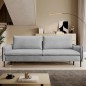 SOFA GLOSSY z funkcją spania i pojemnikiem,wolnostojąca w tkaninie APHRODITE 19 WERSAL