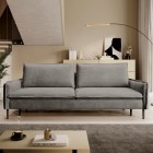 SOFA GLOSSY z funkcją spania i pojemnikiem,wolnostojąca w tkaninie APHRODITE 21 WERSAL